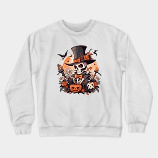 Halloween Skull Terror Crewneck Sweatshirt